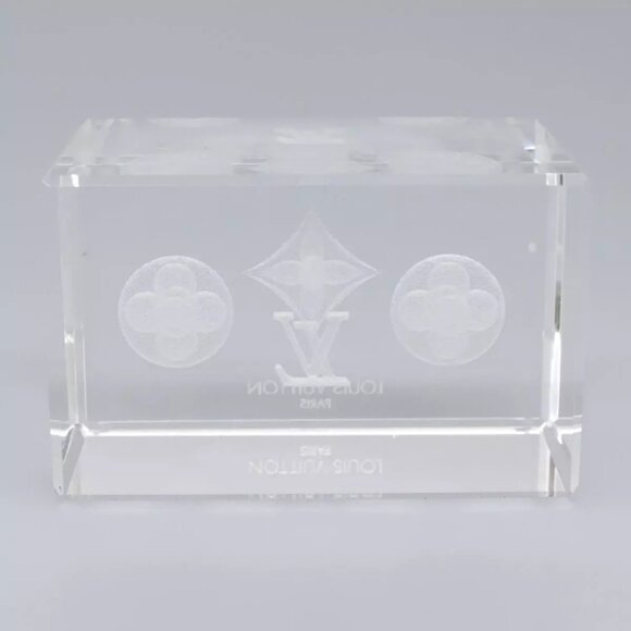 LOUIS VUITTON Paper weight Clear LV Auth 114607S - Picture 16 of 16